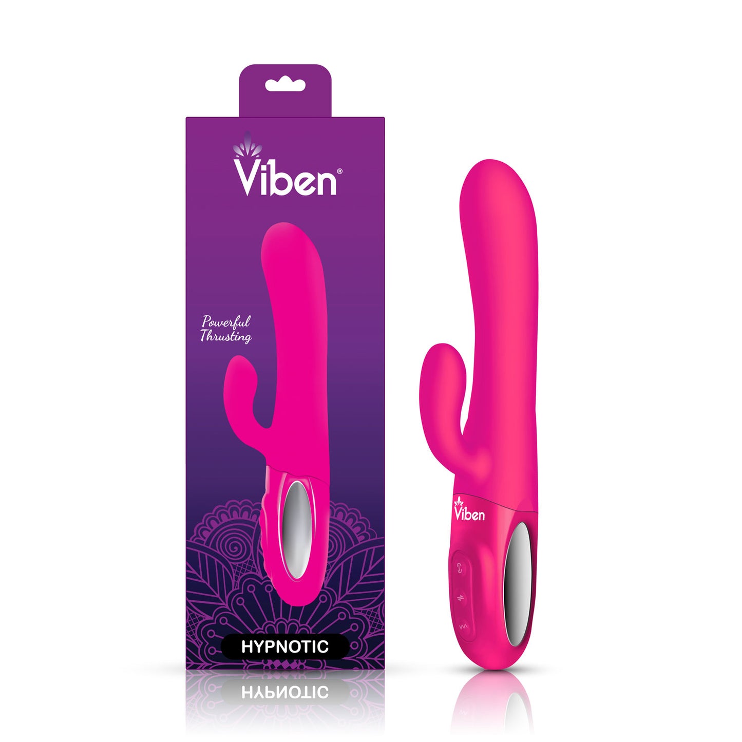 Viben - Hypnotic Clit Teaser and Thrusting Rabbit - Hot Pink