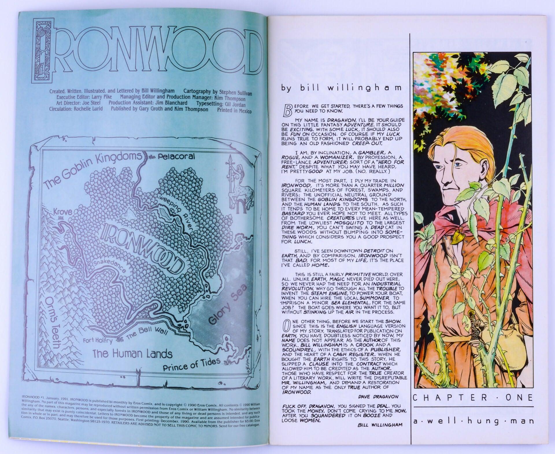 IRONWOOD No. 1 January 1991 By Bill Willingham EROS Comix Fantasy Adult Comic Book - XXX Marketplace