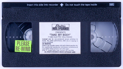 *Rare* TAKE MY BODY Adult VHS Tape ELECTRIC HOLLYWOOD 1984 - Olinka Hardiman, Buffy Davis, Cathy Menard, Laura Clair