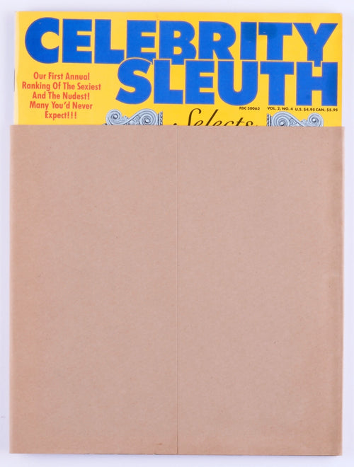 CELEBRITY SLEUTH 1989 Vol. 2 No. 4 Vintage Softcore Adult Nude Celebrity Magazine - Michelle Pfeiffer, Raquel Welch, Kim Basinger