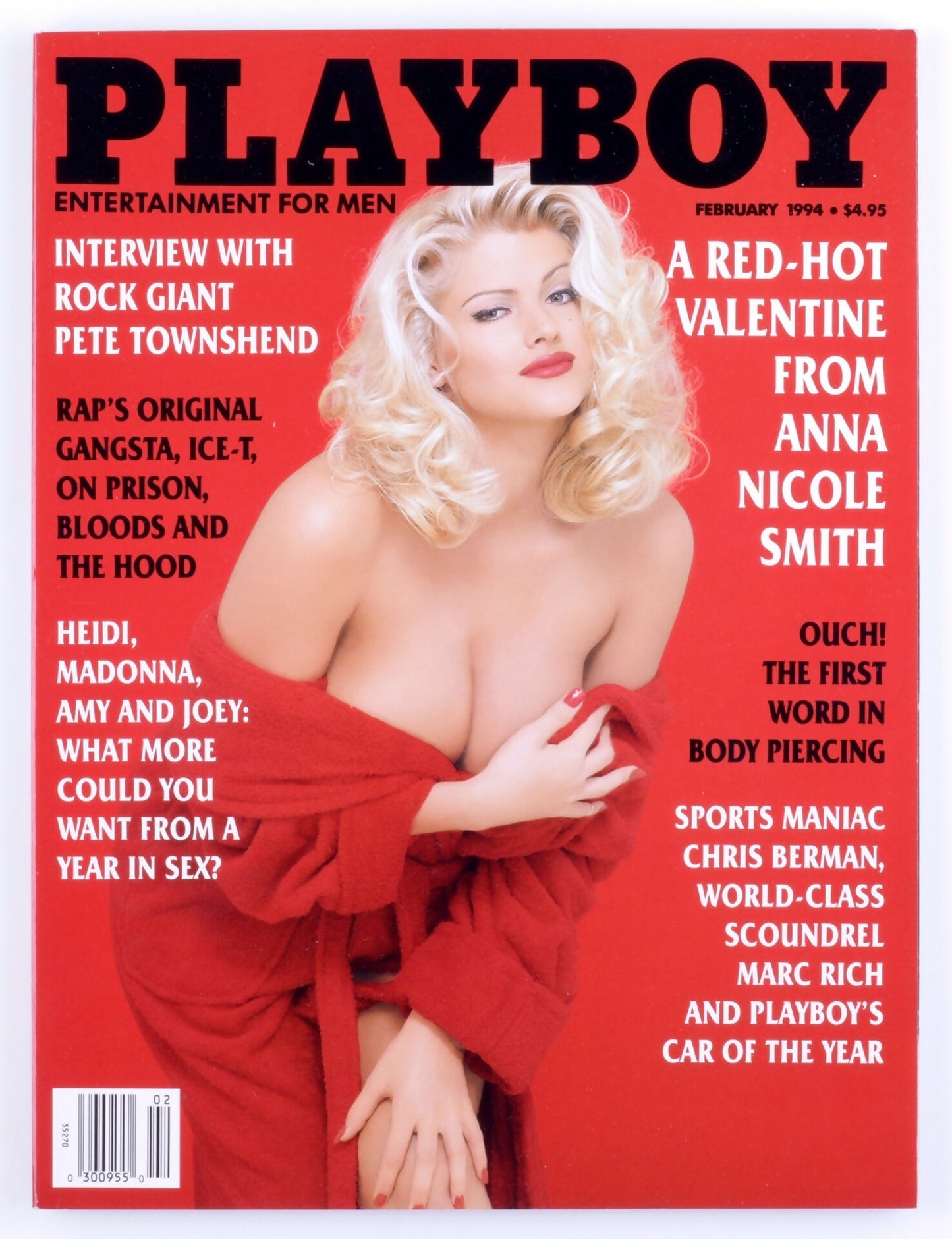 PLAYBOY ENTERTAINMENT FOR MEN MAGAZINE FOR MEN February 1994 - Anna Nichole Smith, Julie Lynn Cialini