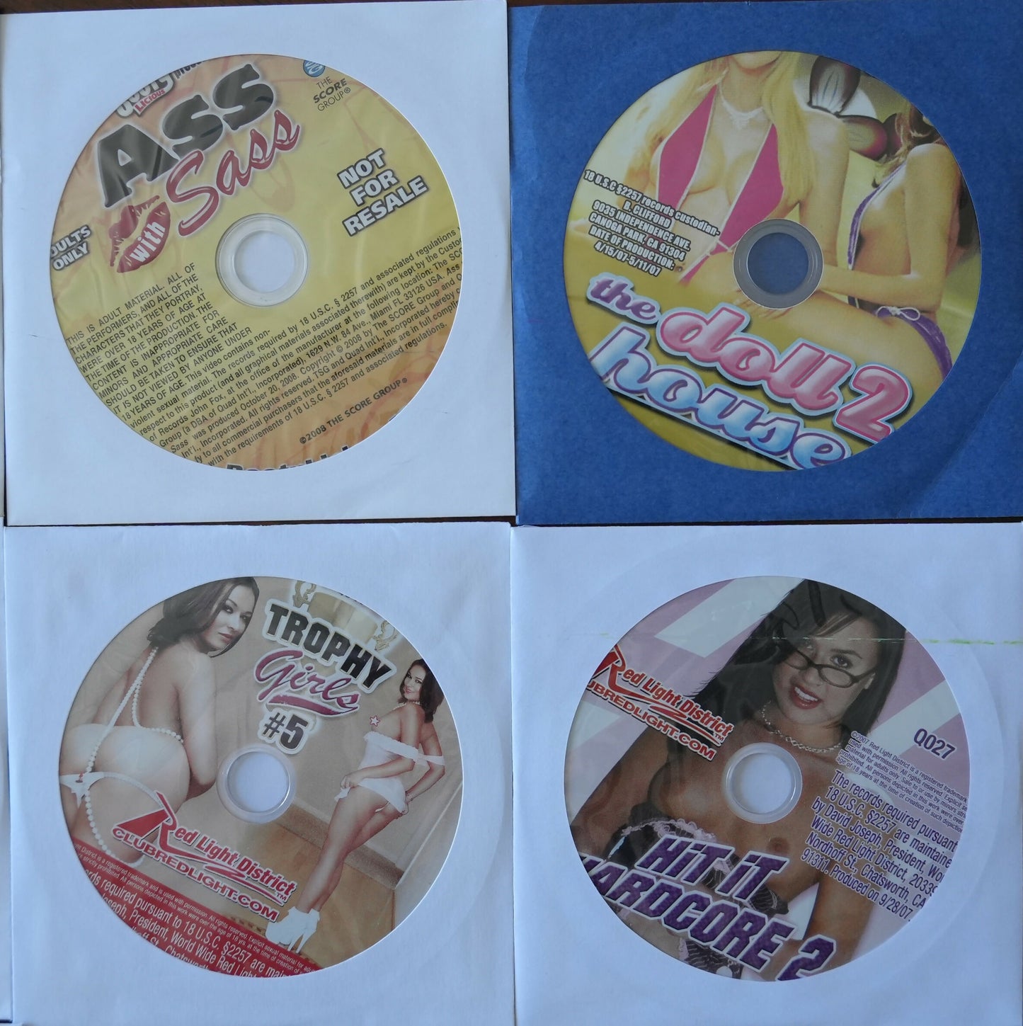 Lot of 16 XXX Supplemental DVD - Early to Mid 2000s - Lot #4