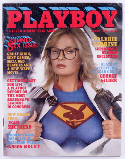PLAYBOY ENTERTAINMENT FOR MEN MAGAZINE FOR MEN August 1981 - Debbie Boostrom Trifold Poster, Valerie Perrine