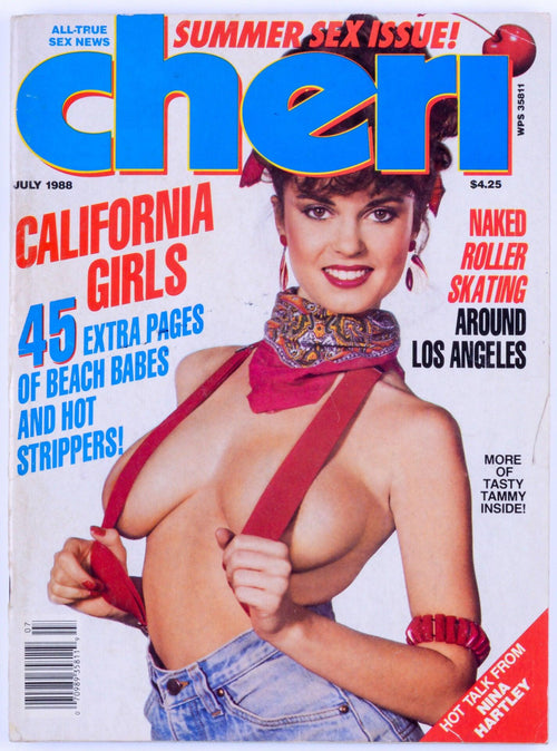 CHERI Vintage Softcore Adult Magazine Vol. 12 No. 12 July 1988 - Candi Kiss *Poor To Fair*