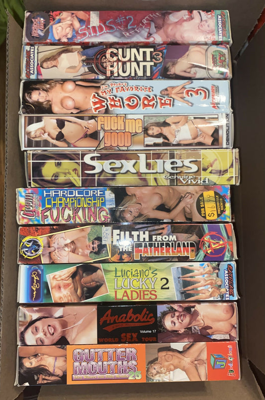 Lot of 10 VHS #1