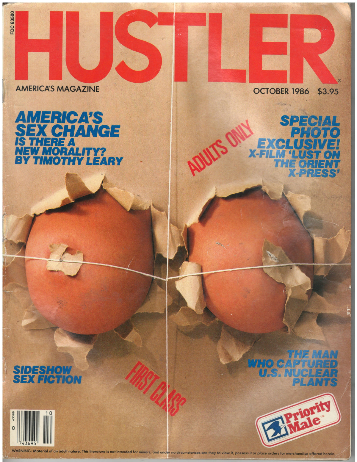 1986 Vintage Hustler Magazine