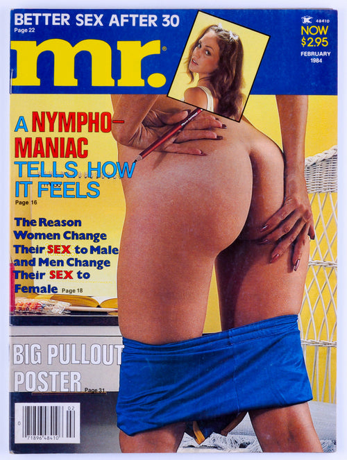 Mr. February 1984 Vol. 28 No. 5 Vintage Softcore Adult Magazine - Includes Poster