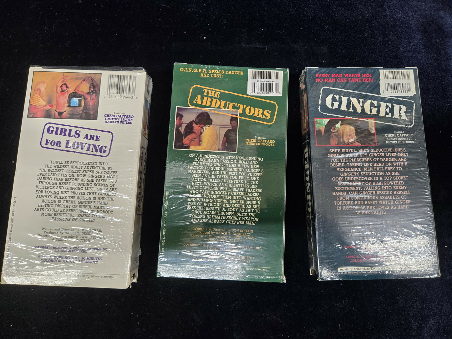 Ginger, The Abductors, & Girls are for Loving with Cheri Caffaro VHS