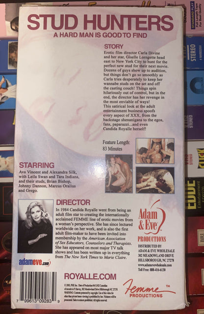 Stud Hunters VHS - Adam & Eve - Candida Royalle’s