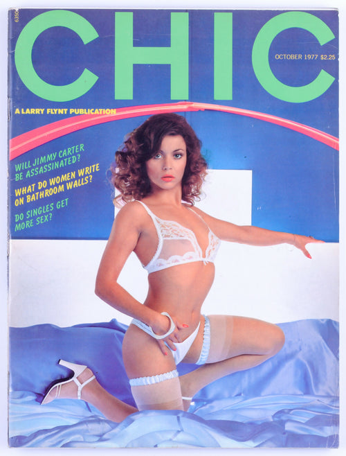 Copy of CHIC October 1977 Vol. 1 No. 12 Softcore Vintage Magazine Larry Flynt Publication - Trifold Poster