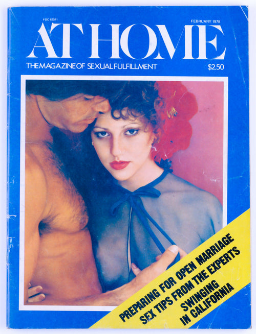 AT HOME February 1978 Vintage Softcore Adult Magazine