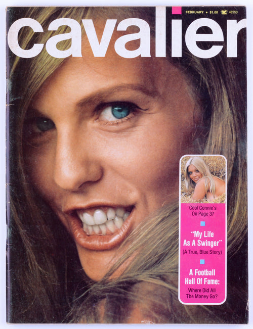 Cavalier February 1973 Vol. 23 No. 4 Vintage Softcore Adult Magazine *Fair*