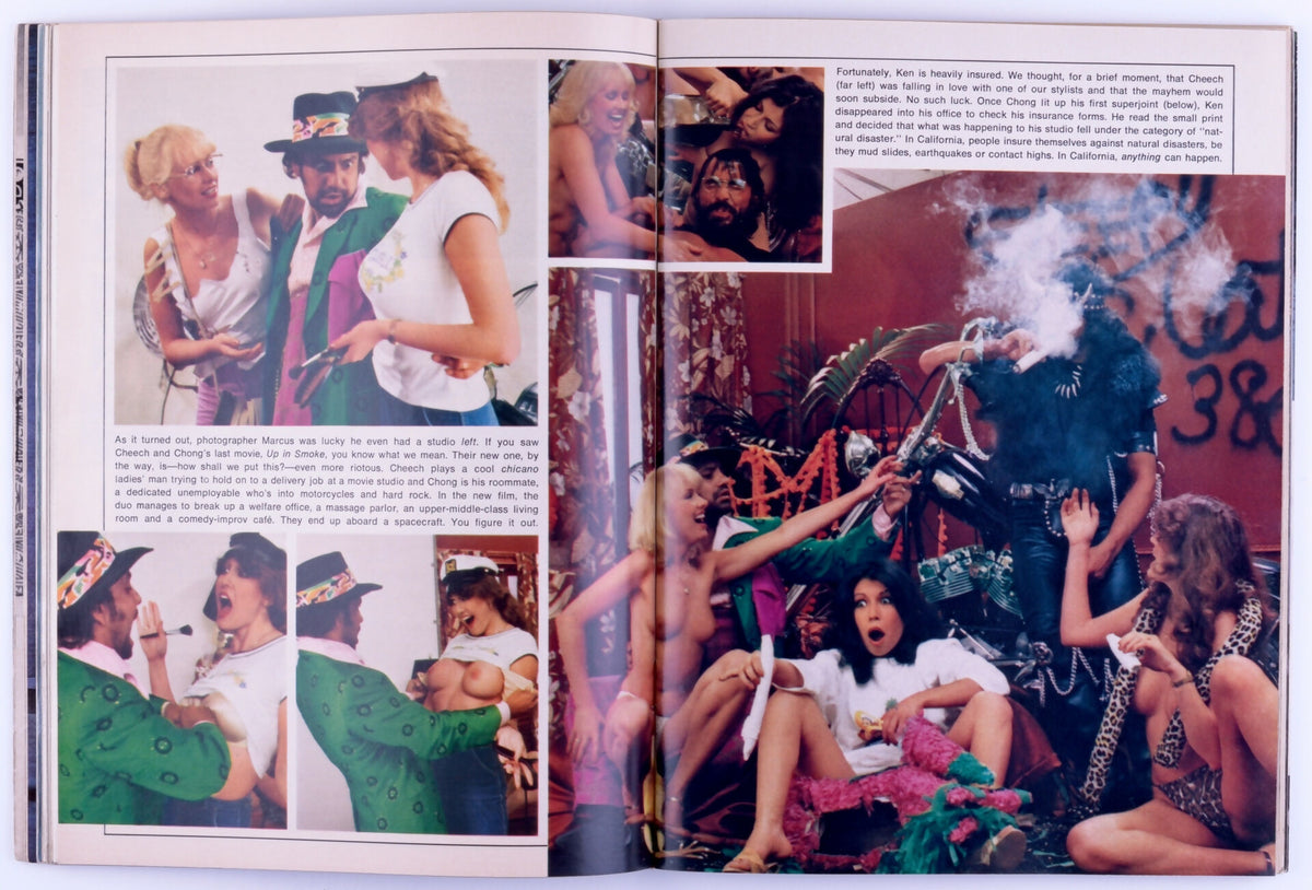 PLAYBOY ENTERTAINMENT FOR MEN MAGAZINE FOR MEN September 1980 - Lisa Welch Trifold Poster, Rita Lee, Cheech & Chong