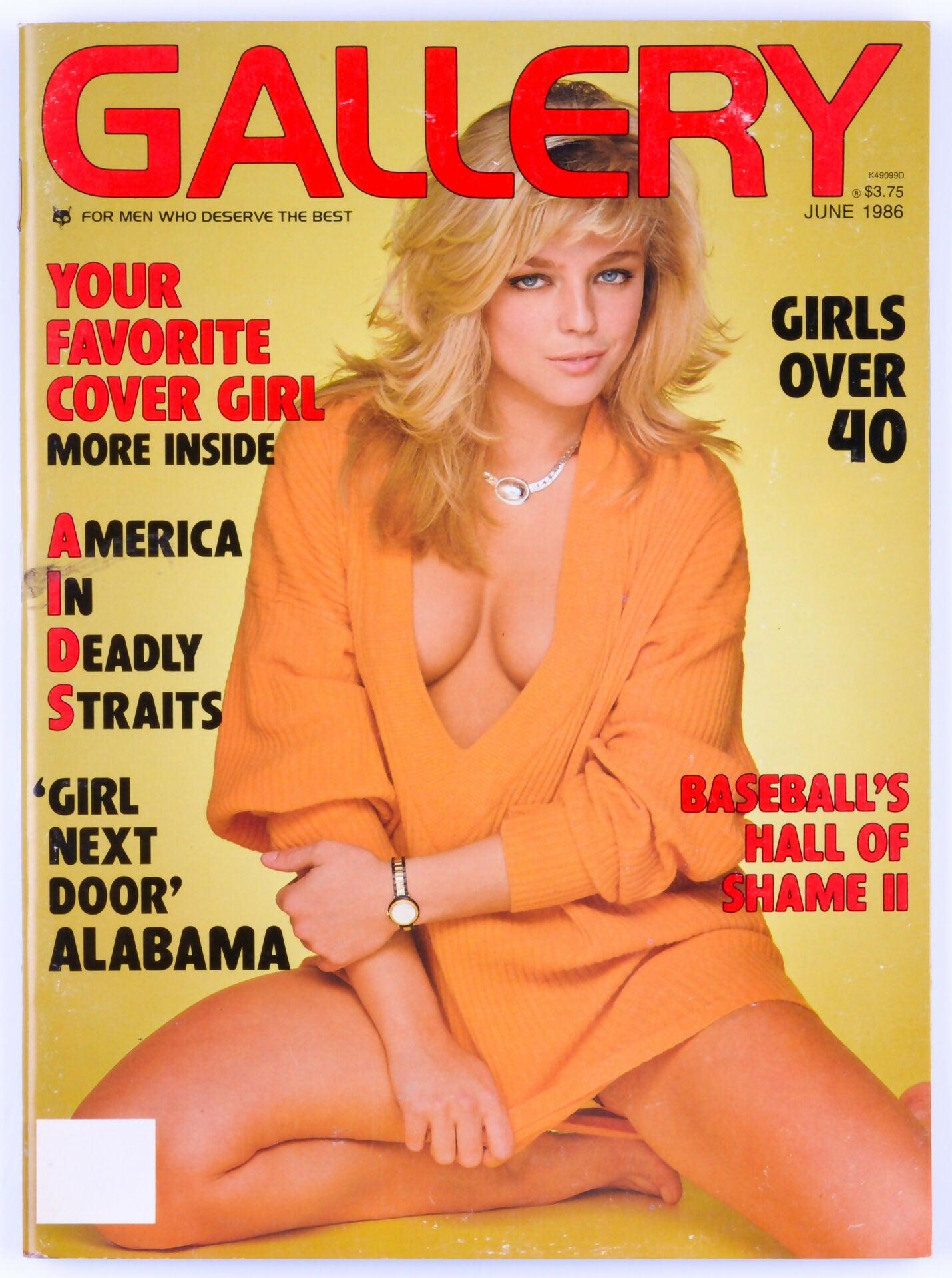 Gallery June 1986 Vol. 14 No. 6 Vintage Softcore Magazine - Includes Poster - XXX Marketplace