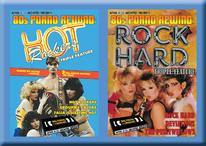 2 DVD Lot - Rock Hard and Hot Rockers Triple Feature Alpha Blue Archives DVDs