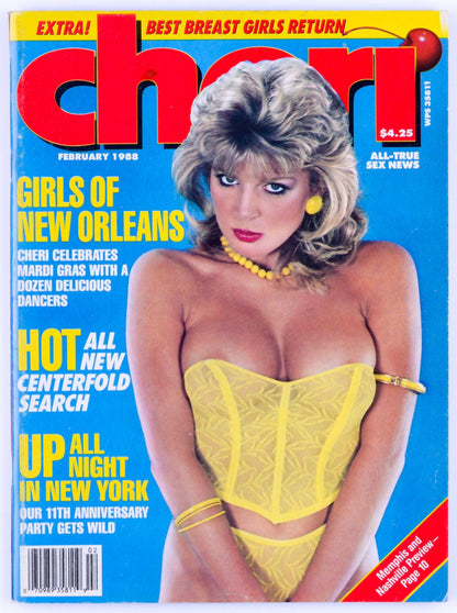 CHERI Vintage Softcore Adult Magazine Vol. 12 No. 7 Febraury 1988 - Little Oral Annie, Candida Royalle, Gwen Gray - XXX Marketplace