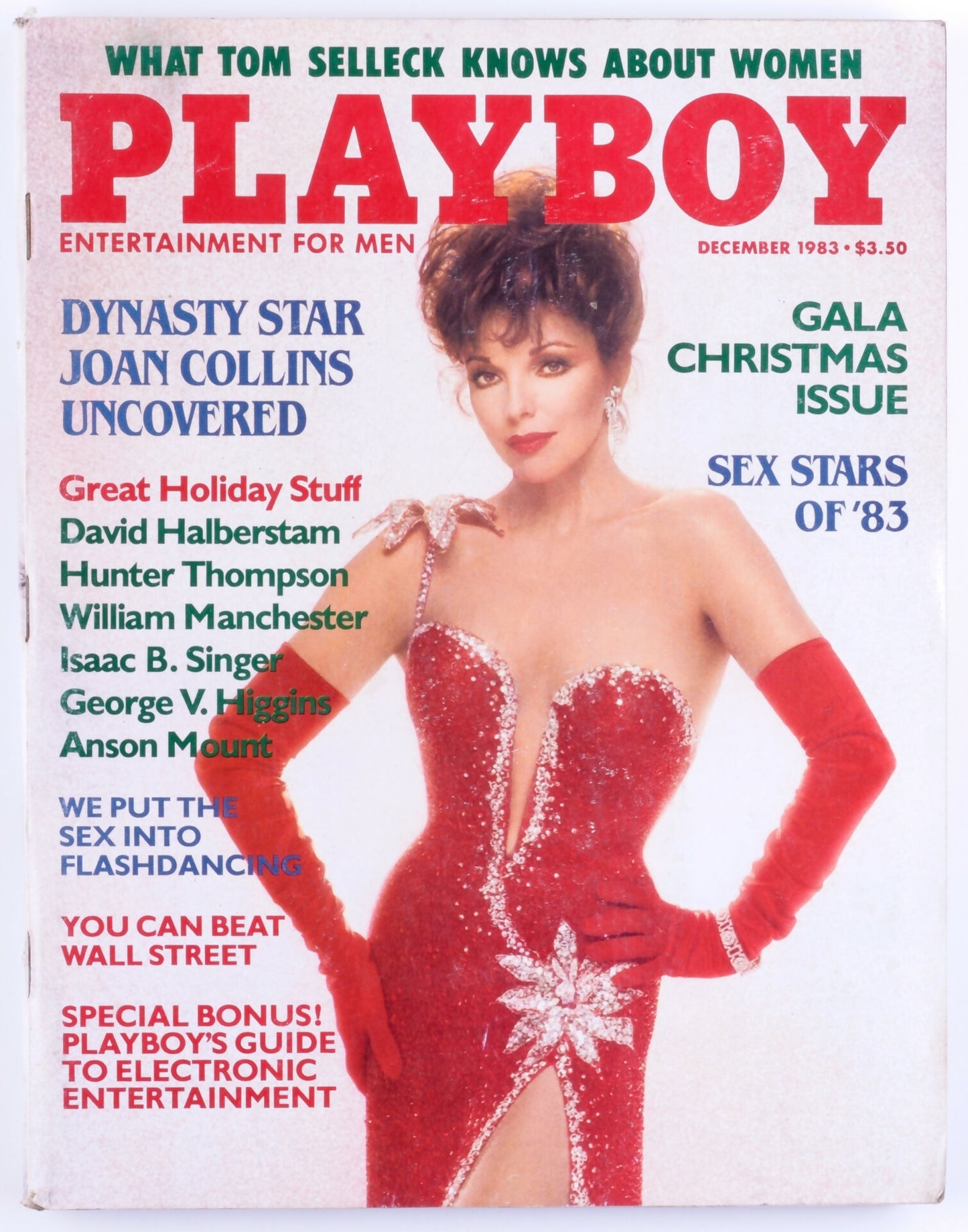 PLAYBOY ENTERTAINMENT FOR MEN MAGAZINE FOR MEN December 1983 - Trifold Poster Terry Nihen, Joan Collins