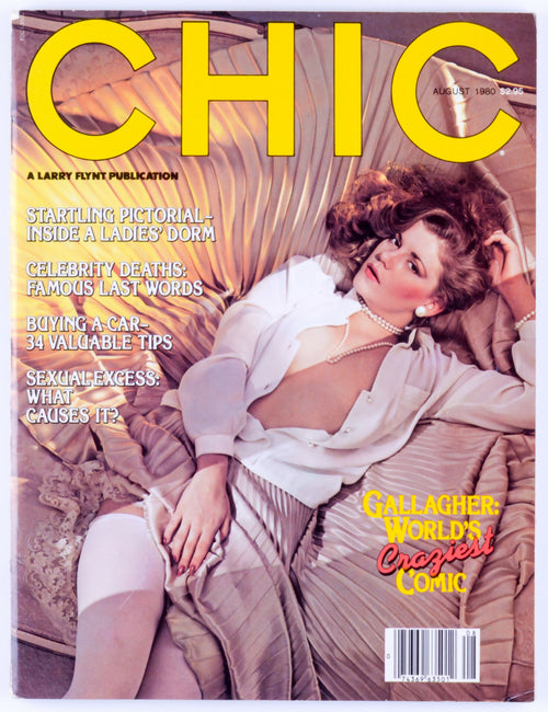 CHIC August 1980 Vol. 4 No. 10 Softcore Vintage Adult Magazine A Larry Flynt Publication - Trifold Poster
