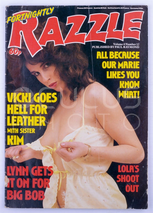 Razzle UK Softcore Vintage Adult Erotic Magazine Vol. 4 No.12 February 1984