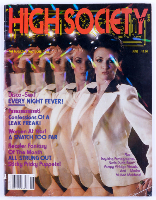 HIGH SOCIETY June 1978 Vol. 3 No. 1 Softcore Vintage Magazine
