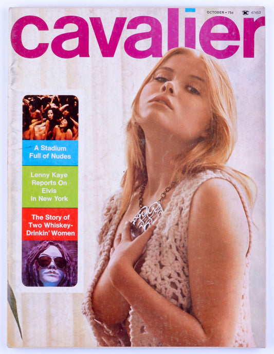 Cavalier October 1972 Vol. 22 No. 12 Softcore Vintage Adult Magazine - Rose Avery