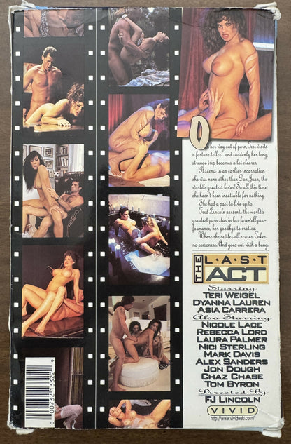 Teri Weigel The Last Act (VHS)