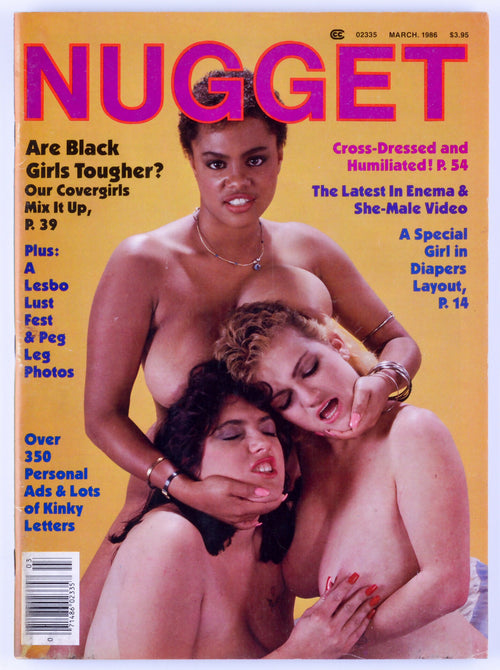 NUGGET March 1986 Vol. 30 No. 2 Vintage Softcore Adult Fetish Magazine - Trans Models
