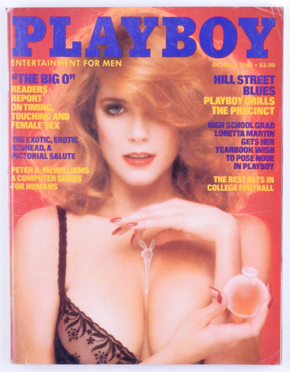 PLAYBOY ENTERTAINMENT FOR MEN MAGAZINE FOR MEN October 1983 - Trifold Poster Barbara Edwards, Kym Herin, Dorit Stevens