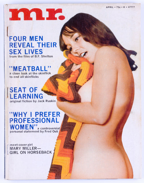 Mr. April 1973 Vol. I7 No. 5 Vintage Softcore Magazine - Fold Out Poster, Mary Miller, Tyla Moore *Poor*
