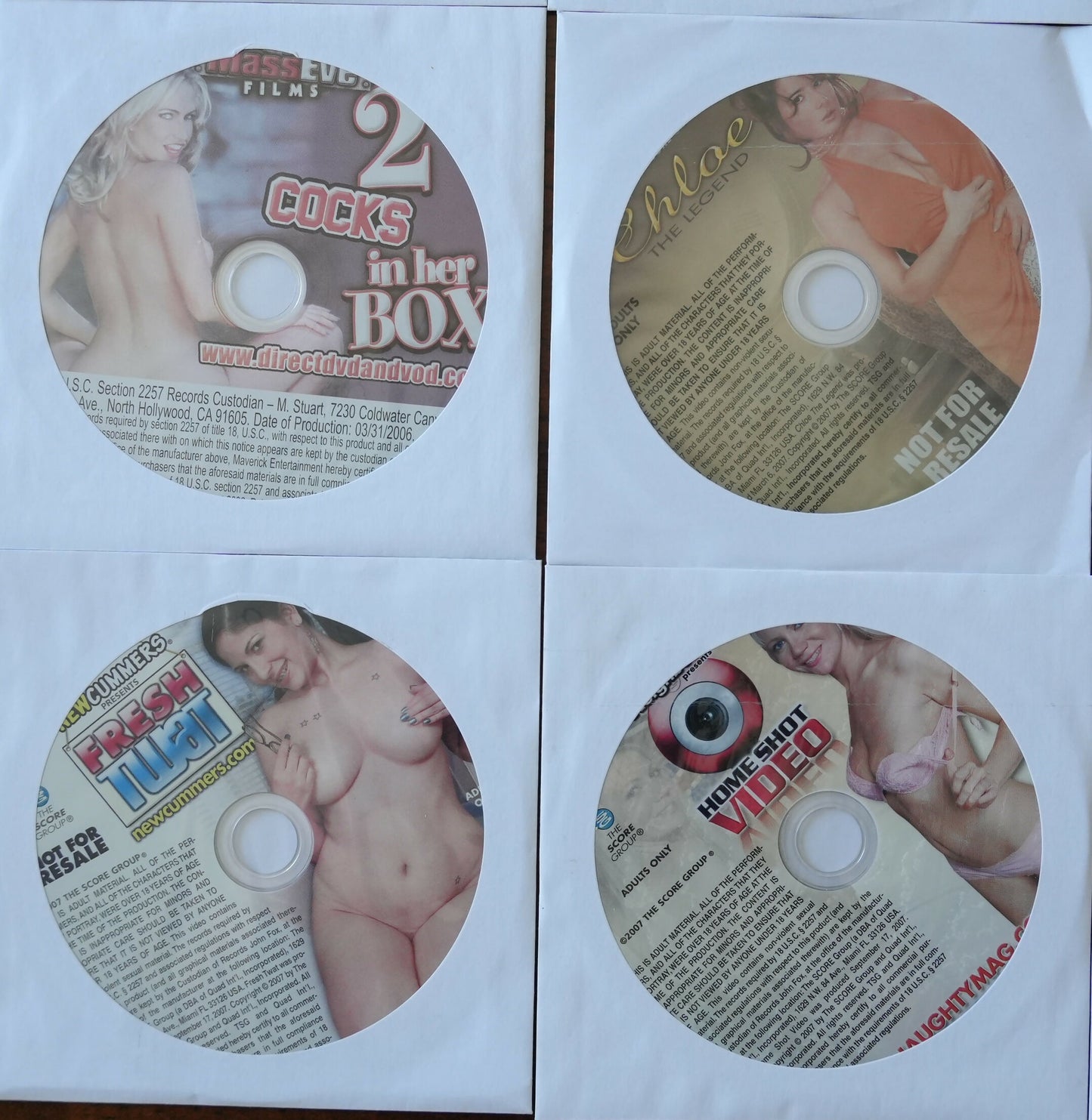 Lot of 16 XXX Supplemental DVD - Early to Mid 2000s - Lot #6