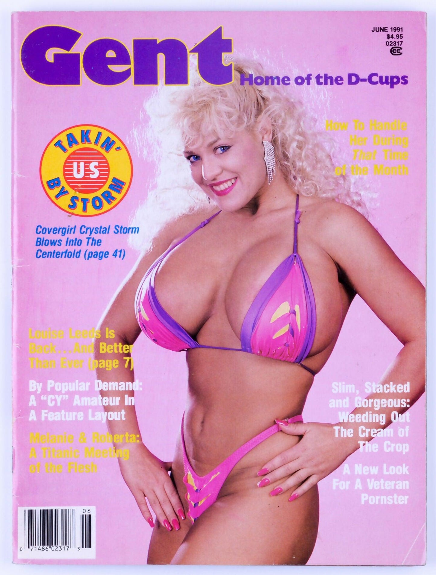 GENT Softcore Adult Big Tits Magazine June 1991 - Crystal Storm, Lousie Leeds - XXX Marketplace