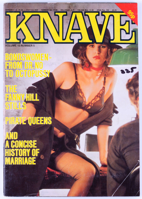 KNAVE 1983 Vol. 15 No. 5 Vintage Softcore UK Adult Magazine