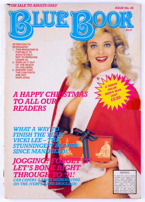 BLUE BOOK Issue No. 42 Softcore Vintage UK Adult Magazine Unknown Publication Date