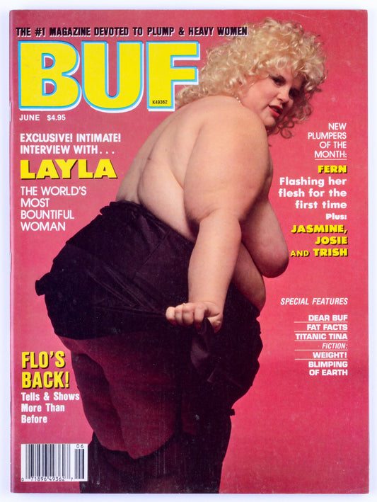 BUF June 1988 Vol. 20 No. 3 BBW Vintage Softcore Adult Magazine