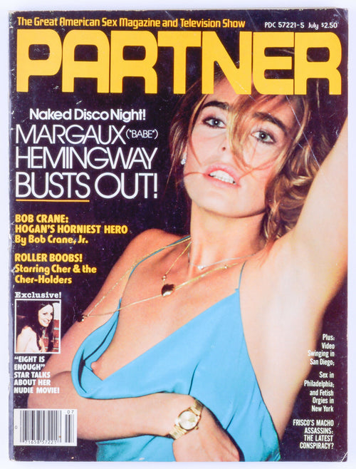 PARTNER July 1979 Vol. 1 No. 2 Vintage Softcore Adult Magazine - Margaux Hemingway *Fair*
