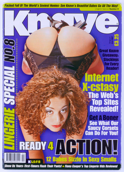 KNAVE Lingerie Special No. 8 1998 Vol. 39 Issue 4 Vintage Softcore UK Adult Magazine
