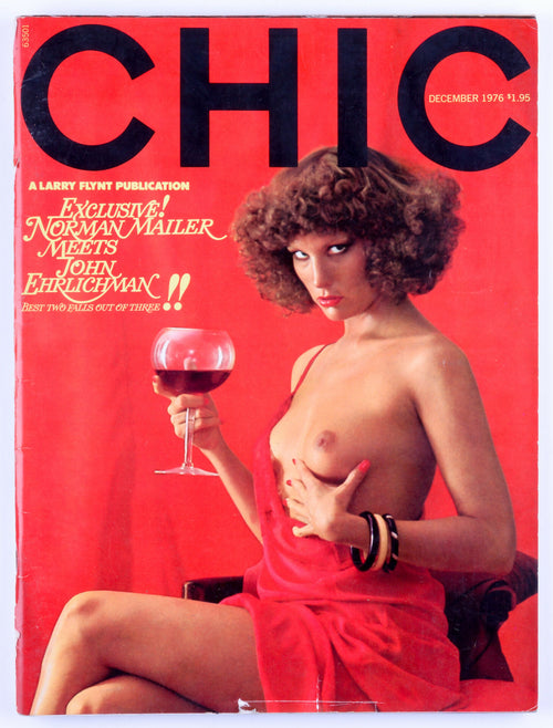 CHIC December 1976 Vol. 1 No. 2 Softcore Vintage Magazine Larry Flynt Publication - Trifold Poster