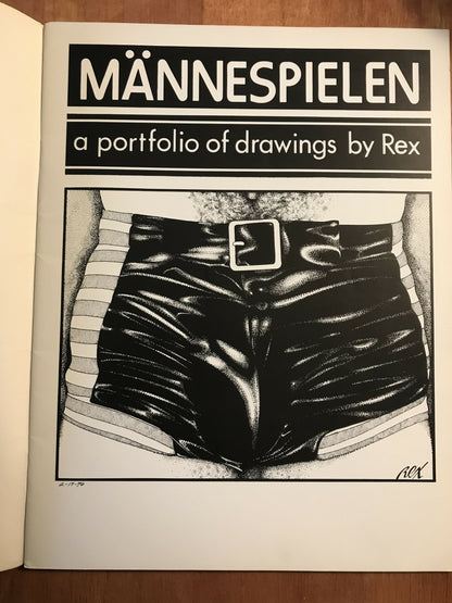 Mannespielen by REX, Rare 1976 Art Portfolio of his work. Great Condition