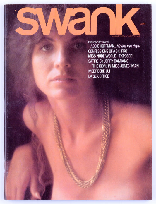 SWANK January 1974 Vol. 21 No. 1 Softcore Vintage Magazine - Bebe Lui, Alice Brown