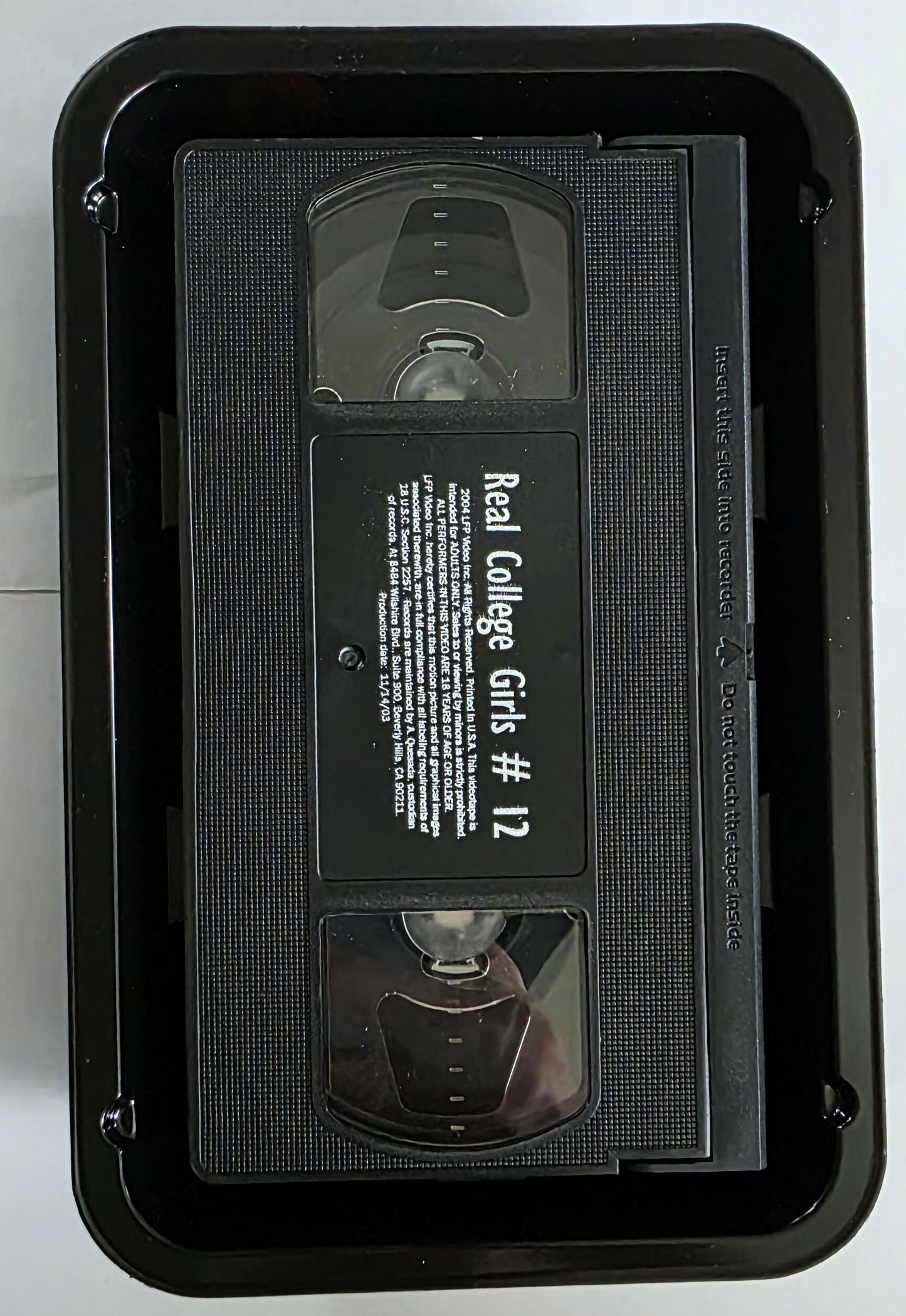 Lot of 4 Hustler's Real College Girls VHS Videos (2002-2004)