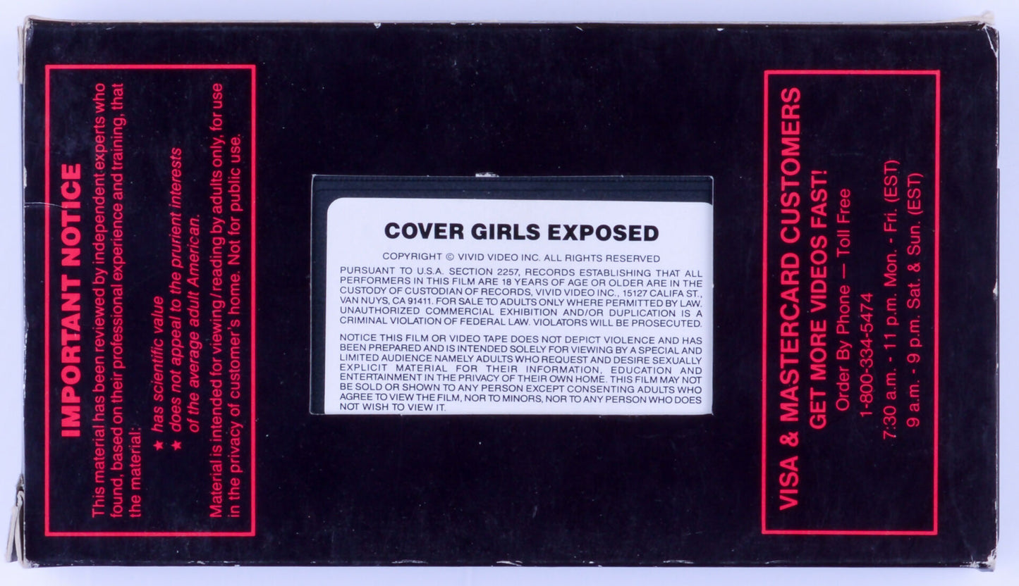 COVER GIRLS EXPOSED VIVID VIDEO VHS Tape Unknown Publication Date