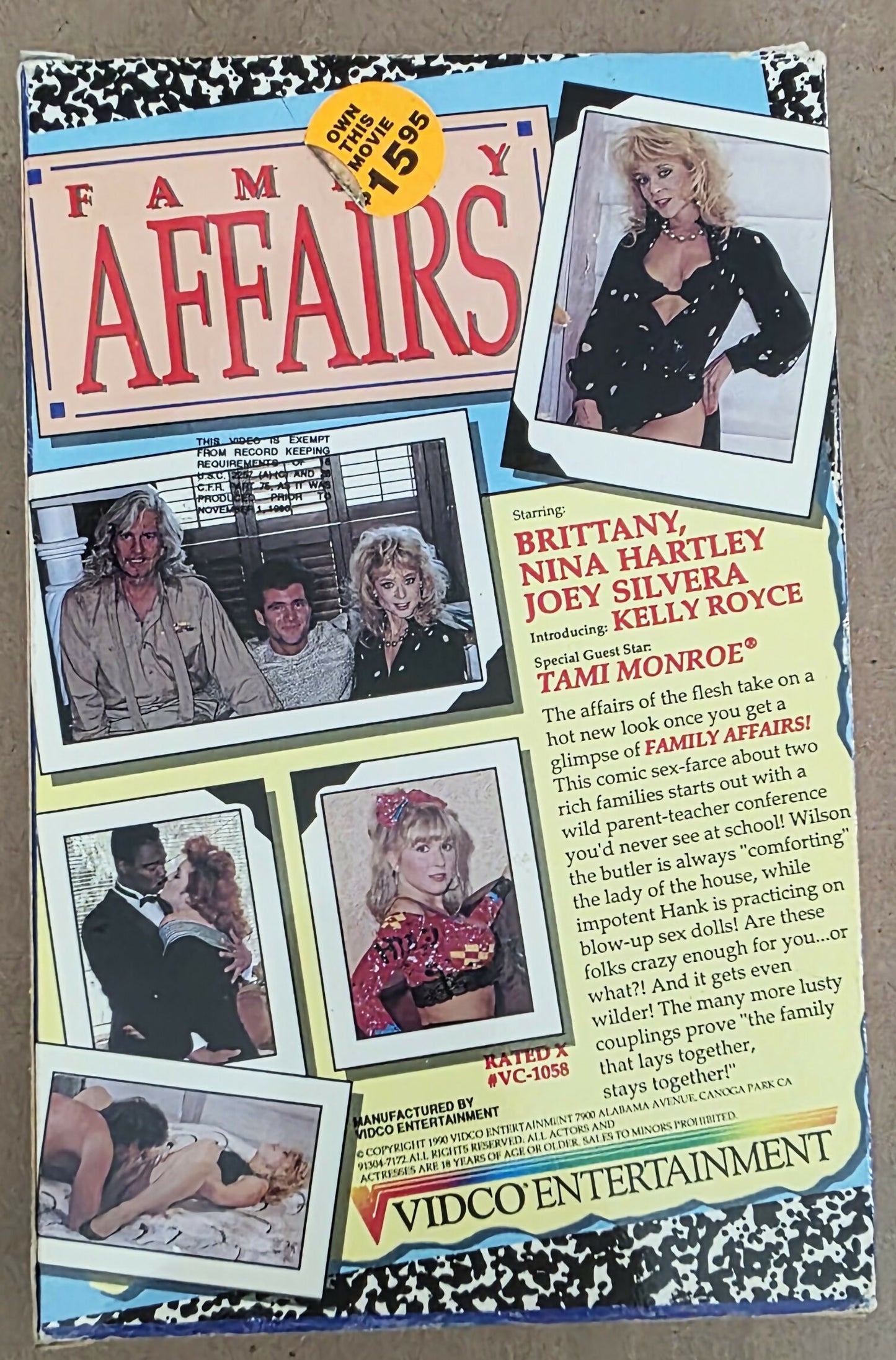Family Affairs (1990) VHS