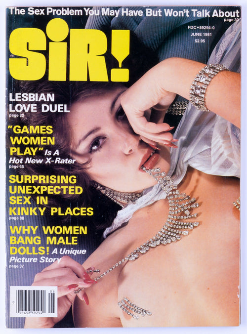 SIR! June 1981 Vol. 37 No. 1 Vintage Softcore Adult Magazine