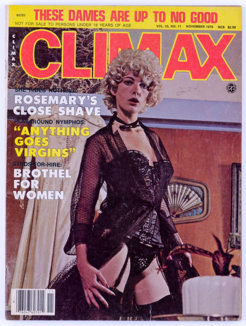 CLIMAX Vintage Softcore Adult Magazine Vol. 25 No. 11 November 1979