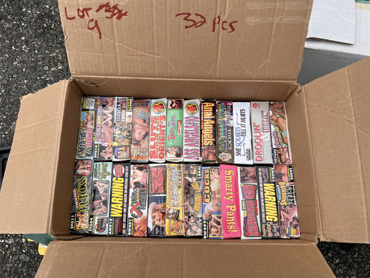 Lot of 32 Vintage Adult Big Box VHS Tapes (9)