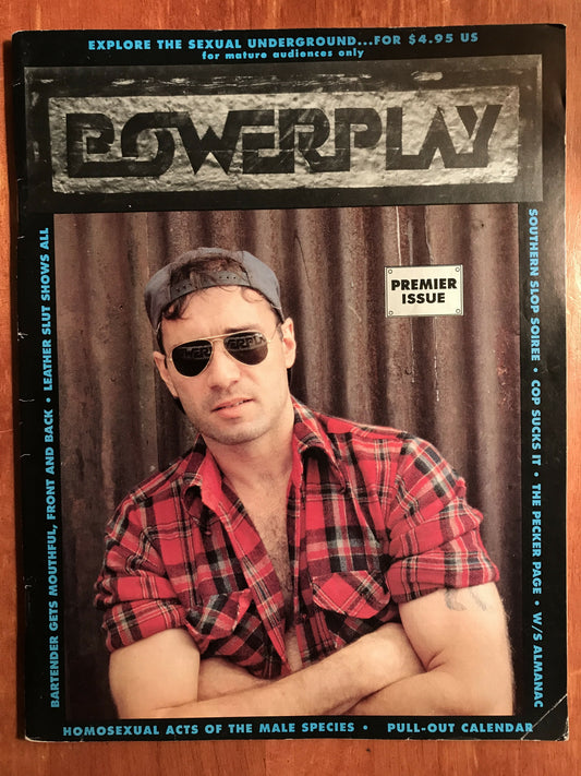 Gay Men's Magazine, POWERPLAY #1 Premier Issue 1991 Brush Creek Media