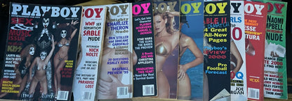 Vintage Playboys from 1960-2002, very good condition. Sold in lots of 5 for $16