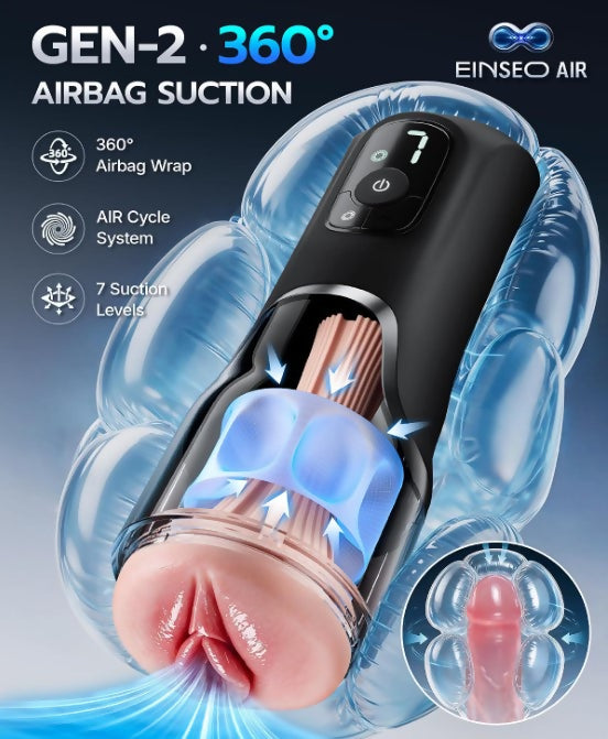 EINSEO Airbag Suction Male Masturbator & Penis Pump