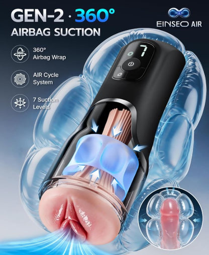 EINSEO Airbag Suction Male Masturbator & Penis Pump