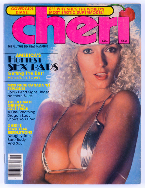 Cheri January 1982 Vol. 6 No. 6 Softcore Vintage Adult Magazine - Trifold Poster